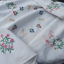 embroidered tablecloth for sale  PERTH