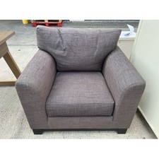 82 grey material armchair for sale  WINCHESTER