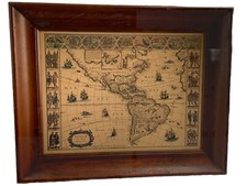 Vintage map americas for sale  Greensboro