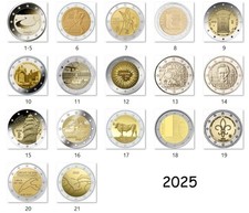Euro 2025 commemorativi usato  Spedire a Italy