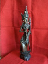 Holzfigur ebenholz tempeltanz� gebraucht kaufen  Augsburg