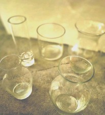 clear glass 6 vases for sale  Riverside