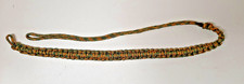 Khaki green macramé for sale  LONDON
