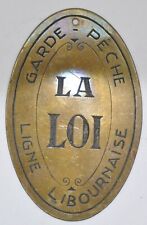 Plaque métier libourne d'occasion  Mirebeau-sur-Bèze