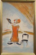 Expresionista Payaso en El Manege Circo Teatro Etapa Pintura Al Óleo Feldmark comprar usado  Enviando para Brazil