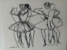 Mario De Paoli (Pavia, 1928-2002) Studio per la gara di danza  incisione comprar usado  Enviando para Brazil