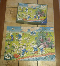 Vintage puzzle schtroumpfs d'occasion  Attignat
