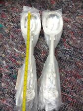 Raro 12 colheres de sopa antigas QUEENS GUMBO XL prato triplo prata C1890 comprar usado  Enviando para Brazil