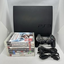 Console Sony PlayStation 3 Slim 120GB + controles OEM + 7 jogos PAL MUITO BOM ESTADO, usado comprar usado  Enviando para Brazil