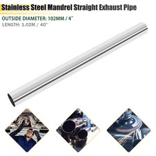 Tubo de escape reto de aço inoxidável 4" polegadas 102mm T-304 tubo tubulação 40" comprar usado  Enviando para Brazil