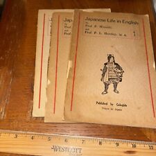 Antique Japanese Life in English / Minaishi Huntley - 3 Volume Set Gakujido comprar usado  Enviando para Brazil