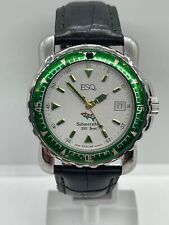 Usado, Relógio de pulso submersível ESQ By Movado WR-330 pés data mergulhador nova bateria suíço comprar usado  Enviando para Brazil
