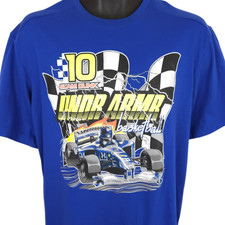 Camiseta masculina Under Armour Racing tamanho médio azul Slam Dunk basquete comprar usado  Enviando para Brazil