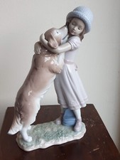Porcellana lladro bambina usato  Italia
