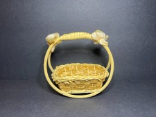 Vintage Alemanha Miniatura Boneca Bebê de Vime Bronzeado Balanço Cesta 4" comprar usado Vintage Alemanha Miniatura Boneca Bebê de Vime Bronzeado Balanço Cesta 4" comprar usado  Enviando para Brazil