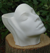 Doniczka 3D artystyczna nowoczesna unikatowa Twarz Kobieta biała 25 cm  homedeco na sprzedaż  PL