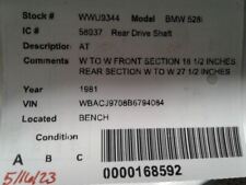 Rear drive shaft for sale  Toledo