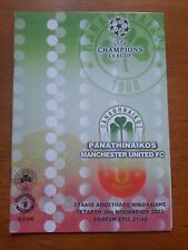 Panathinaikos manchester unite for sale  SOUTHAMPTON