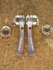 Vintage *ESTADO PERFEITO* Shimano Dura Ace / SL-7402 quadro downtube conjunto de câmbio, usado comprar usado  Enviando para Brazil