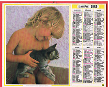 Calendrier poste 1989 d'occasion  Villeurbanne