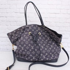 Używany, Louis Vuitton Noefull MM Denim Monogram Tote Ramię Crossbody Torebka A1471 na sprzedaż  Wysyłka do Poland