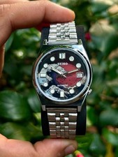 Vintage SEIKO "The Kanagawa Wave Red Dial" 6309A Relógio Fabricado no Japão. comprar usado  Enviando para Brazil