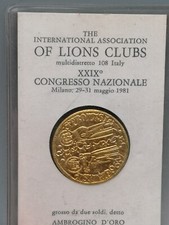 Moneta ambrogino oro usato  Sanremo