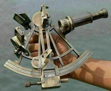Sextante instrumento astrolábio de navegação antigo marinho náutico bronze 8" comprar usado  Enviando para Brazil