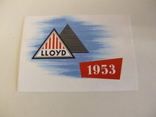 Lloyd 1953 werbung gebraucht kaufen  Kleve