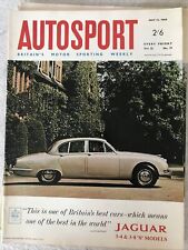 Autosport Magazine 13 May 1966 Porsche Carrera 6 Wins Targa Florio Jaguar Cover segunda mano  Embacar hacia Argentina