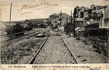 PC PORTUGAL LISBOA ALGES ESTACAO DO CAMINHO DE FERRO RAILWAY (a60849) comprar usado  Enviando para Brazil