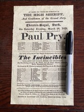 Original georgian playbill for sale  NORTHAMPTON