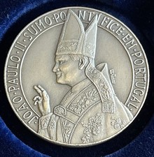 Linda medalha de prata rara do Papa João Paulo II com caixa original comprar usado  Enviando para Brazil