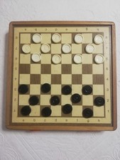 Scacchiera dama legno usato  Montaione