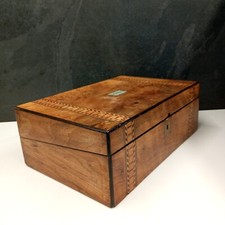 Antique walnut tunbridgeware for sale  WELLINGBOROUGH