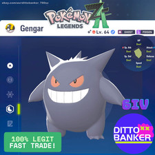 Usado, Pokemon Legends ZA✨SHINY GENGAR Lv64 ALPHA Adamant/6IV/Masculino FAST Tradė Ready comprar usado Usado, Pokemon Legends ZA✨SHINY GENGAR Lv64 ALPHA Adamant/6IV/Masculino FAST Tradė Ready comprar usado  Enviando para Brazil