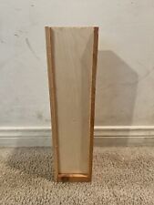 Caixa de vinho de madeira inacabada com fechamento superior deslizante mede 4”x4”x14,5” comprar usado  Enviando para Brazil
