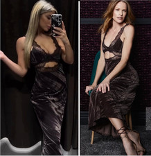 dress velour zara for sale  UK