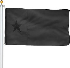 Bandeira preta bordada premium Texas 3x5 pés 210D EUA tática estrela solitária furtiva comprar usado  Enviando para Brazil