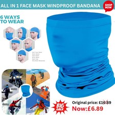 Neck gaiter windproof for sale  UK