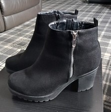 Ladies black suedette for sale  ALLOA
