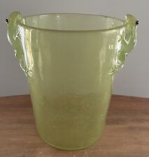 Cesto de lixo balde de gelo vintage MCM acrílico verde lucite comprar usado  Enviando para Brazil