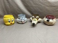 Caneca/copo vintage Looney Tunes KFC promocional Warner Bros 1992 LOTE DE 4 comprar usado  Enviando para Brazil
