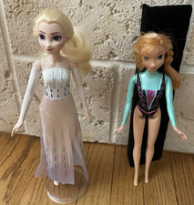 Bonecas Barbie Anna and Elsa Frozen 11" Mattel 2013 & 2022, usado comprar usado  Enviando para Brazil