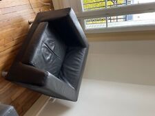 Fauteuil cuir noir d'occasion  Ivry-sur-Seine