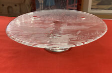 Vintage etched glass for sale  NORTHWOOD