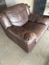 Natuzzi beige leather for sale  HALIFAX