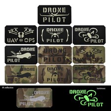 Drone Pilot Patch Naszywka na rzep Odblaskowa / Glow Dark UAV Kurtka Torba na sprzedaż  Wysyłka do Poland