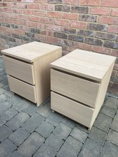 Ikea malm bedside for sale  TOWCESTER