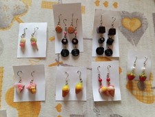 Orecchini handmade cernit usato  Italia